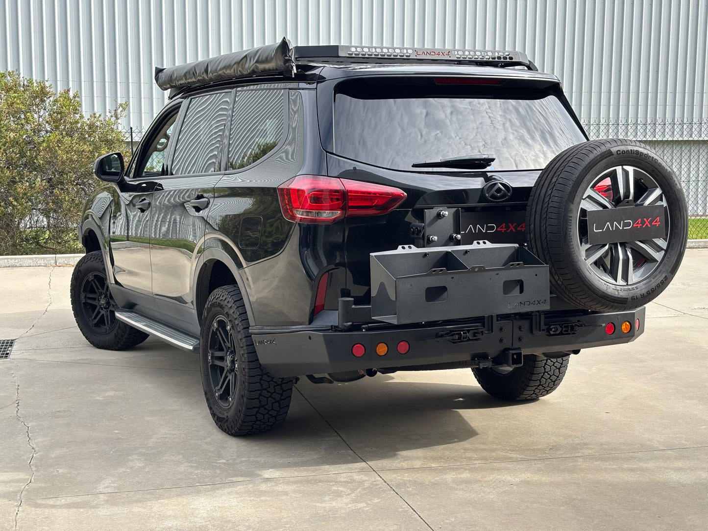 LDV D90 Rear Tow Bar Dual Spare Wheel Carrier Dual Jerry