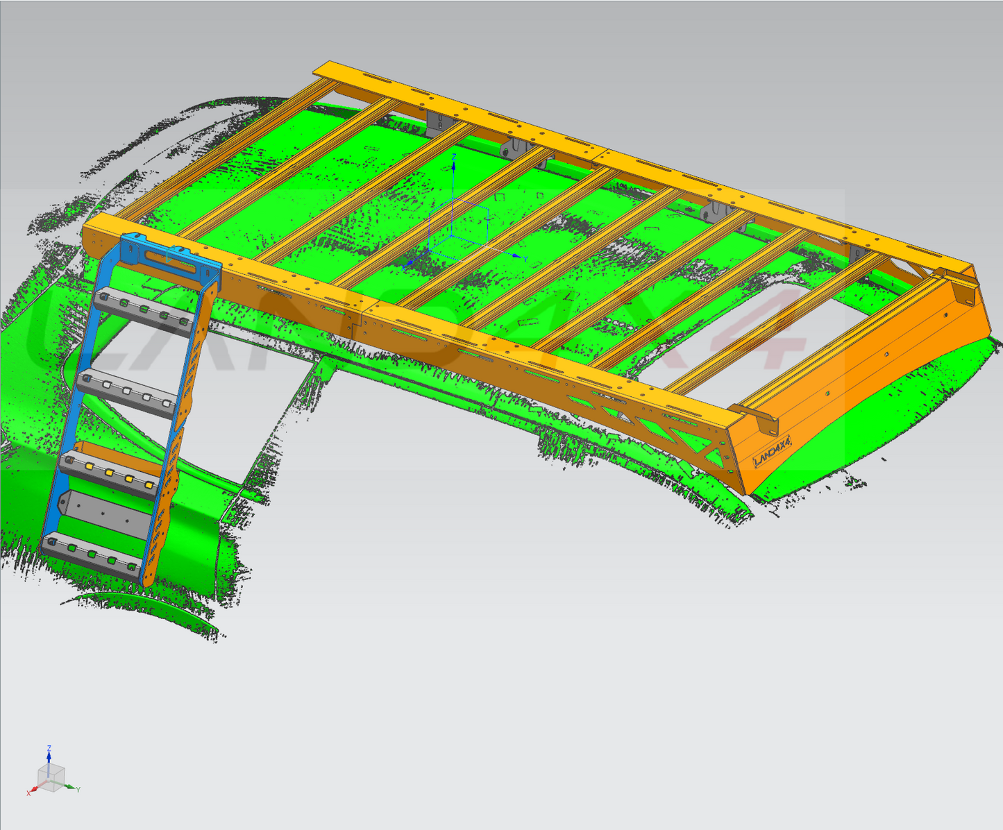 2018-2024 LDV D90 New Aluminum Side Ladder