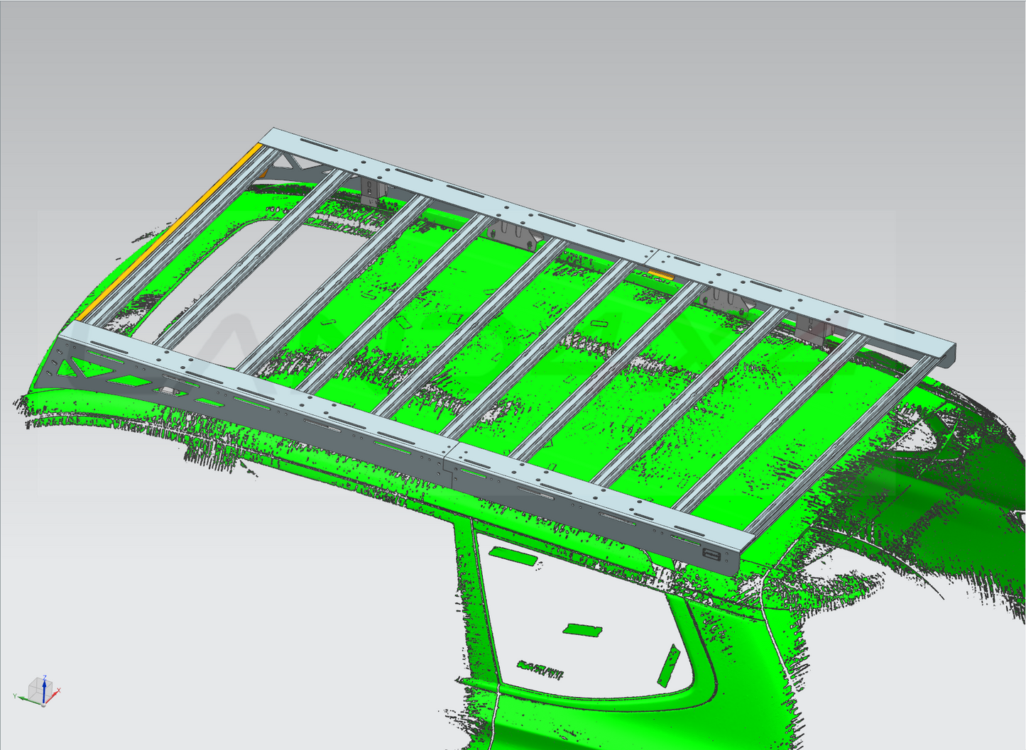 LDV D90 New Aluminum roof rack