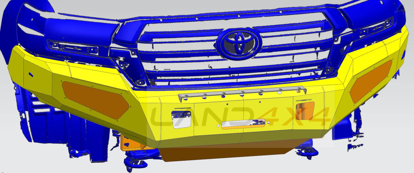 2015-2021 Toyota Landcruiser 200 front winch bar - LAND4X4